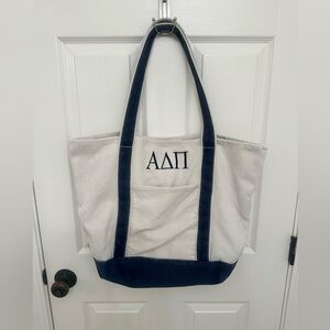 ADPI Canvas Tote Bag with Greek Letters